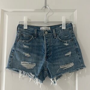 Aritzia Denim Forum Ex-Boyfriend Hi-Rise Denim Short - Picture This Bleu Size 23